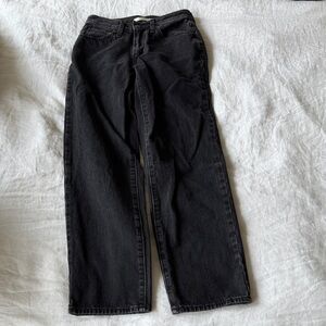 Levis 94 Straight Black Denim Jeans